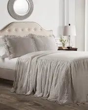 Lush Decor Fashions 3pc Ruffle Skirt Bedspread Set