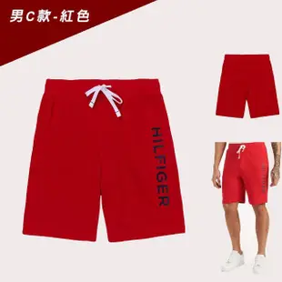 【Tommy Hilfiger】TOMMY 經典文字圖案休閒棉短褲 休閒褲-多色組合(休閒舒適/平輸品)