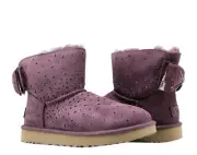 UGG Australia Classic Mini Stargirl Bow Port Women's Boots 1098475-PORT