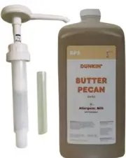 Dunkin Donuts Butter Pecan Swirl 64oz Jug with Pump Coffee Flavoring Syrup