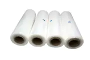 Tripact 11" x 19" LDPE Clear Plastic Flat Open Poly Bag 1.25 mil -4 Roll -
