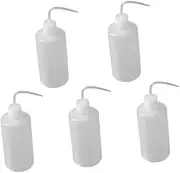 BESPORTBLE 5Pcs Hairdressing Scale Bottles Precision Applicator with Spiry Mouth for Salon Use for Dyeing Perming and Home Beauty Treatments Durable White