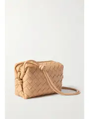 [Bottega Veneta] Bottega Veneta - Loop Mini Intrecciato Leather Shoulder Bag - Beige - One size One size Neutrals