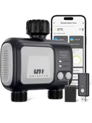 WiFi Sprinkler Water Timer 2 Zone Unistyle Programmable Smart Timer