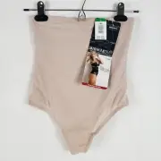 Miraclesuit Hi Waist Thong Shapewear Womens Large Extra Firm Tummy Control 2778