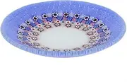[Glass Of Venice] Murano Millefiori Round Plate - Periwinkle