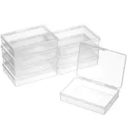 8 Pcs Rectangular Storage Box Mini Bead Containers Playing Card Case