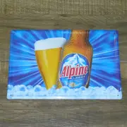 NEW Vtg ALPINE LAGER BEER Moosehead Metal Tin Sign 8" x 12" Bar Man Cave Decor