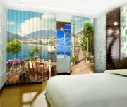 3D Sea House 43 Blockout Photo Curtain Print Curtains Drapes Fabric Window AU