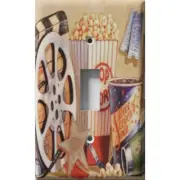 SnazzySwitch Movie Popcorn Decorative Light Switch Plate Cover