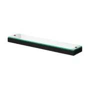 Kason Glass Shelf Matte Black