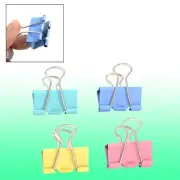 Office Metal Paper Holder Binder Clips Clamps 32mm Colorful 4 Pcs