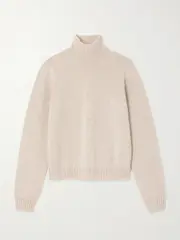 [The Row] The Row - Kensington Cashmere Turtleneck Sweater - Taupe - medium medium Brown