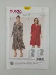 Burda Sewing Pattern 6618 Women's Dress Pattern Size US 20-34 EUR 46-60 NEW