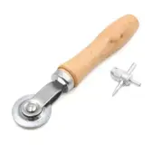 Wooden Handle Bearing Roller Auto Car Tire Repair Tube Patch w Remover Tool