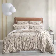 Renee Taylor Cavallo French Linen Bushland Quilt Cover Set