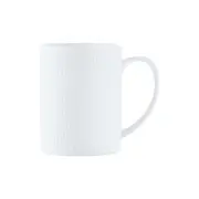 Maxwell & Williams White Basics Diamonds 400ml Straight Coffee Mug Cup Porcelain