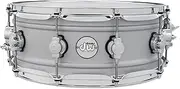 DW Design Series Aluminum Snare Drum, Percussion Instrument, Drums, 5.5 x 14-inch, Matte