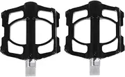 HOODANCOS 1pair Foldable Bike Pedals Sturdy Aluminum Alloy Flat Design for Mountain Biking Quick Installation Versatile for Lightweight and Reliable Cycling Accessory