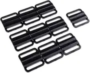 Hailong Ming 10 Sets of Brands in Fashion Strap Strap of Plastic Bras Clip for Sewing, Black