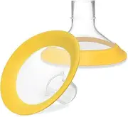 PumpMom-us Breast Shields Compatible with Medela Breast Pump Parts, Replace Flange Accessories for PersonalFit, Freestyle, Harmony, PersonalFit Flex Breast Shield (21mm Oval)