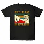 BEST LAB DAD EVER 男士 T 恤搞笑拉布拉多爸爸復古狗情人 T 恤