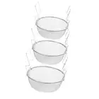 Round Stainless Steel Mesh Fried Basket Fry Fries Chips Potato With Handle