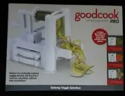 Good Cook Pro Comfort Grip Handle Table Top Spiralizer w/ Three Different Blades