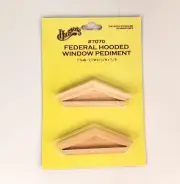 Dollhouse Window Pediment Federal Hooded Style Wood 1:12 Scale Houseworks #7070