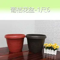 在飛比找PChome24h購物優惠-葡桔花盆/花槽/盆栽-1尺6(2入組)