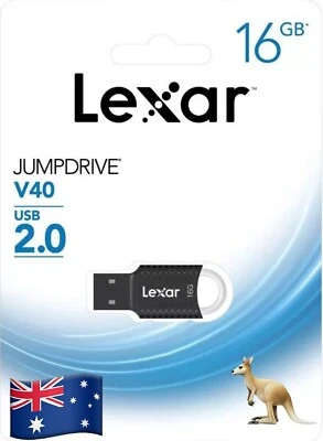 Lexar 16GB JumpDrive V40 USB 2.0 Flash Drive Memory Stick Lexar 16GB Thumb drive