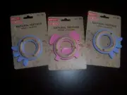 Nuby Natural teether wood. silicone lot 3+ months New