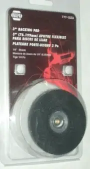 Napa 777-1534 3" Quick Change Back Up Pad Holder for Sanding Surface Cond Discs
