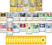Elite Lightning Pokemon Deck - Pikachu Raichu - Original 151 - Powerful- 60 Card