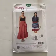 Burda Sewing Pattern 6514 Skirt Tiered Misses Size 10-20