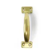 Grip Tight Tools DP02 6 1/2" Garage Door Pull Handle Brass Plated Finish