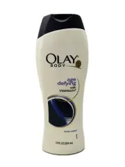 olay age defying with vitaniacin body wash 12oz scuffed bottle