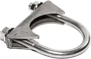 5" Heavy Duty Exhaust Stainless Steel U Clamp 5.2" Rod Inside Diameter Muffer U-Bolt Clamps