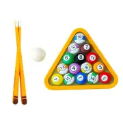2 Sets mini billiards decoration billiards cake ornament ball cake topper of