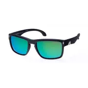 MAKO GT 9583 Matte Black Frame Rose HD Glass Lens Green Mirror Sunglasses