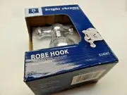 BayPointe Heavy Duty Bright Chrome Robe Hook Easy Installation # 624047