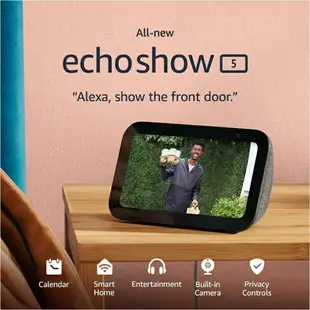 [4美國直購] Echo Show 5 (3代) 2023上市 Smart display with deeper bass and clearer sound