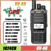 Walkie Talkie Shortwave Radio 18-520mhz Receiving NOAA 1024 Channel Frequency