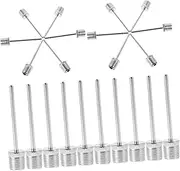 Kisangel Pump Replacement Parts 20pcs Pump Ball Nozzles for Air Bed Basketball and Balloon Inflation
