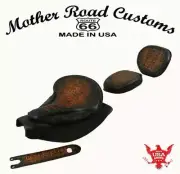 2014-23 Indian Chief Spring Seat Mounting Kit Pad Back Rest Bib AntBrn Gator bc