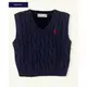 【LJ MALL】美國童裝 Ralph Lauren 男童上衣/針織背心/ Cable-Knit Cotton Vest-藍