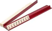 Yellow Mountain Imports Wooden Mahjong (Mah Jong, Mahjongg, Mah-Jongg, Mah Jongg, Majiang) Racks with Pushers, 18 Inches, Set of 4