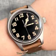Tandorio Titanium Automatic Pilot Watch for Men 39mm 20ATM NH35 Sapphire Glass