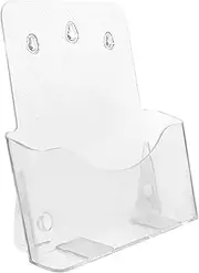 HAPINARY File Storage Box File Holder Booklet Display Stand Vertical File Folder Acrylic Literature Organizer Desk Pamphlets Holder Clear Literature Stand Clear Brochures Holder File Stands