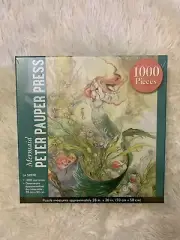 Mermaid Peter Pauper Press Gorgeous 1000 Piece Puzzle Water Sea Ocean w/poster +